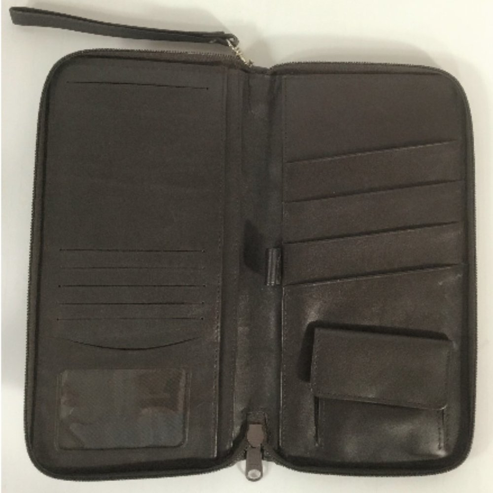 Brown Leather Travel Wallet  (new)